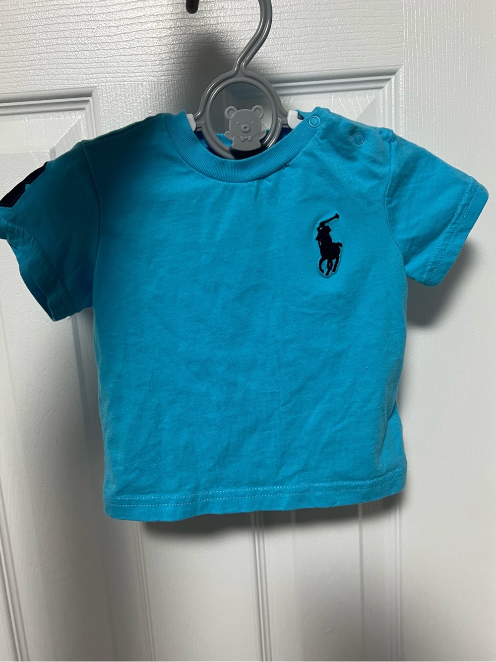 Polo Ralph Lauren Baby Boys Turquoise Big Pony Crewneck T-Shirt Tee 6 Months